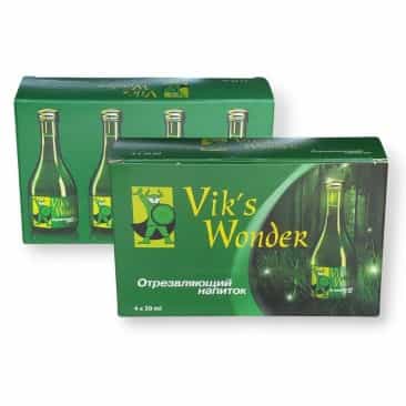 Vik's Wonder Отрезвляющий напиток, 4 бутылки, 30мл